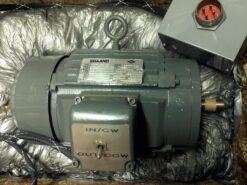 Reuland 3 Phase 5HP Electric Motor  200 volt 3 phase 400 hz