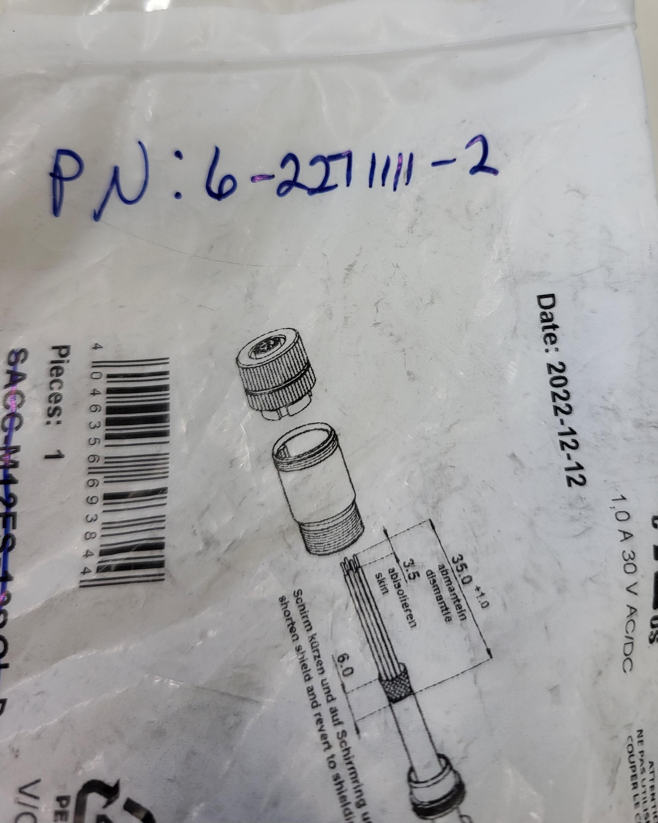 PHOENIX CONTACT SACC-M12FS-12SOL-PG 9-M SH SENSOR CONNECTOR(LOT OF 4) - Image 3