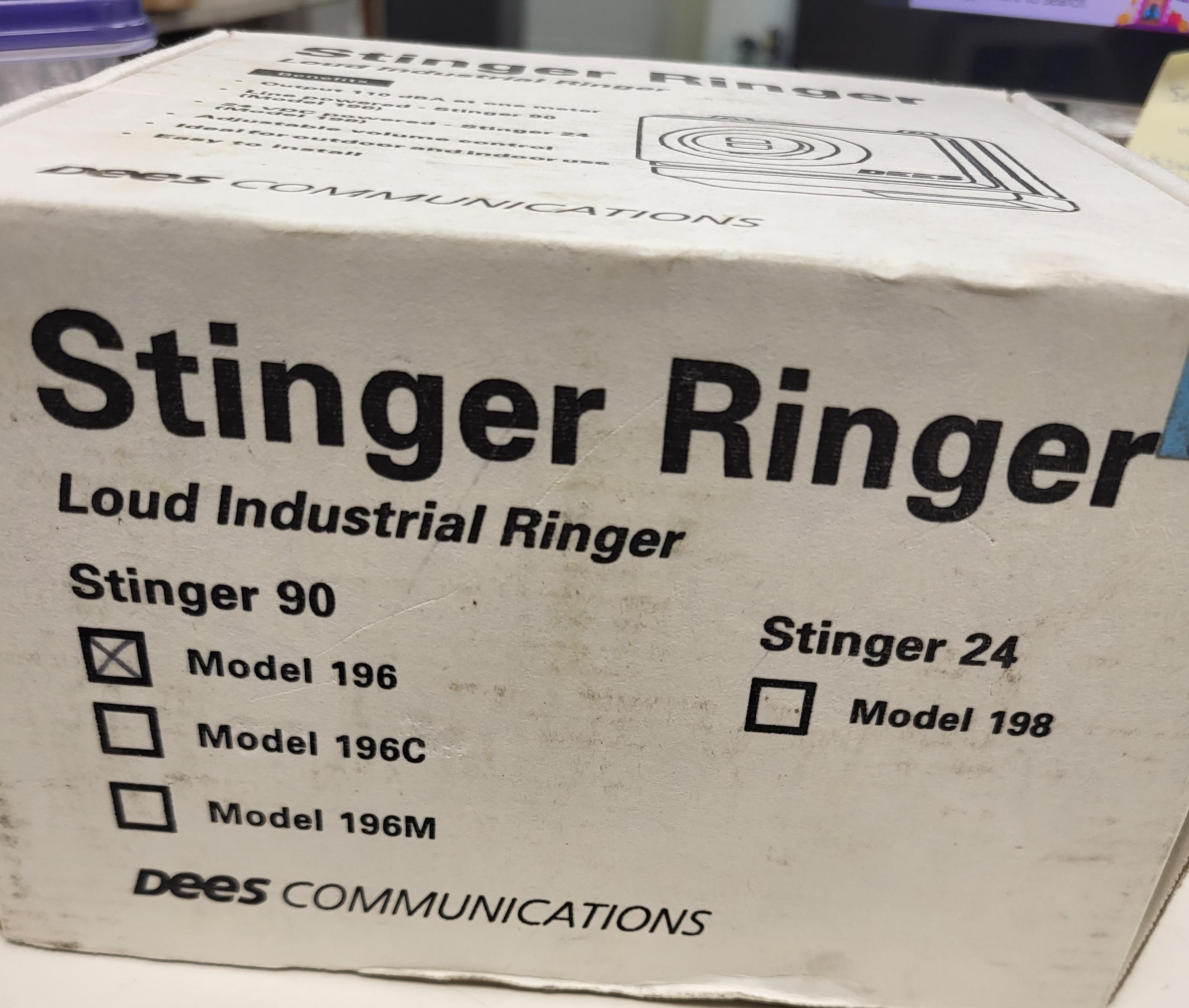 STINGER RINGER MODEL 196 (LOT OF 2) - Computer Equipment, Office ...