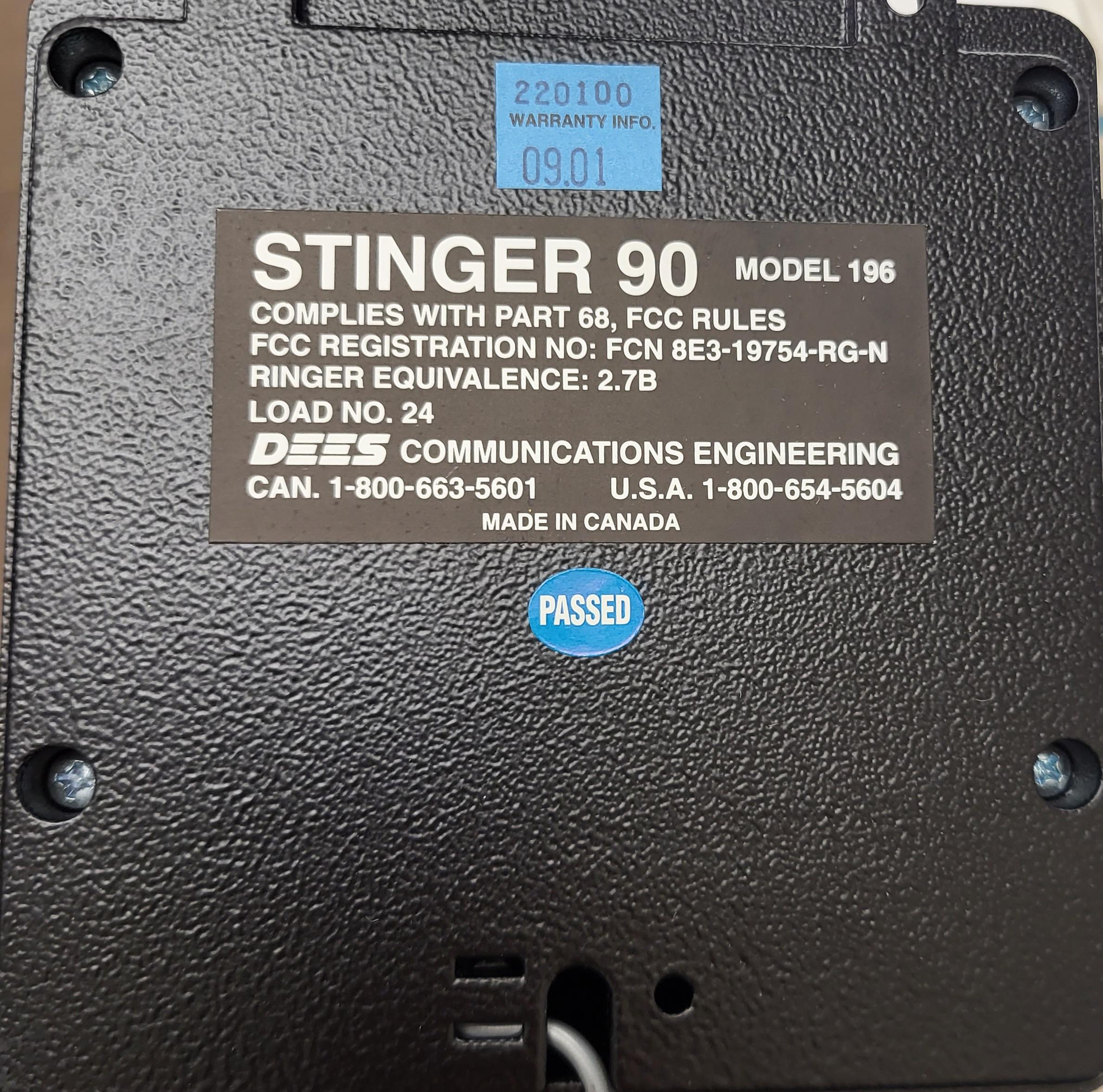 STINGER RINGER MODEL 196 (LOT OF 2) - Computer Equipment, Office ...