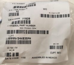 AMPHENOL D389999/26WB35PN CIRCULAR MIL SPEC CONNECTOR - Image 2