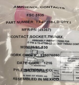 AMPHENOL CONTACT PINS T3-47T08-LD - Image 2