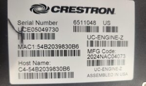 Crestron UC Engine Assembly UC_BRKT_110-Z-ASSY - Image 2