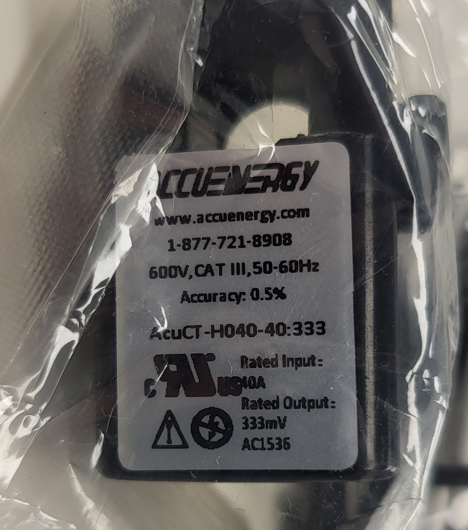 Accuenergy Acu Split Hinged Split Core Current Transformer AcuCT-H040 ...