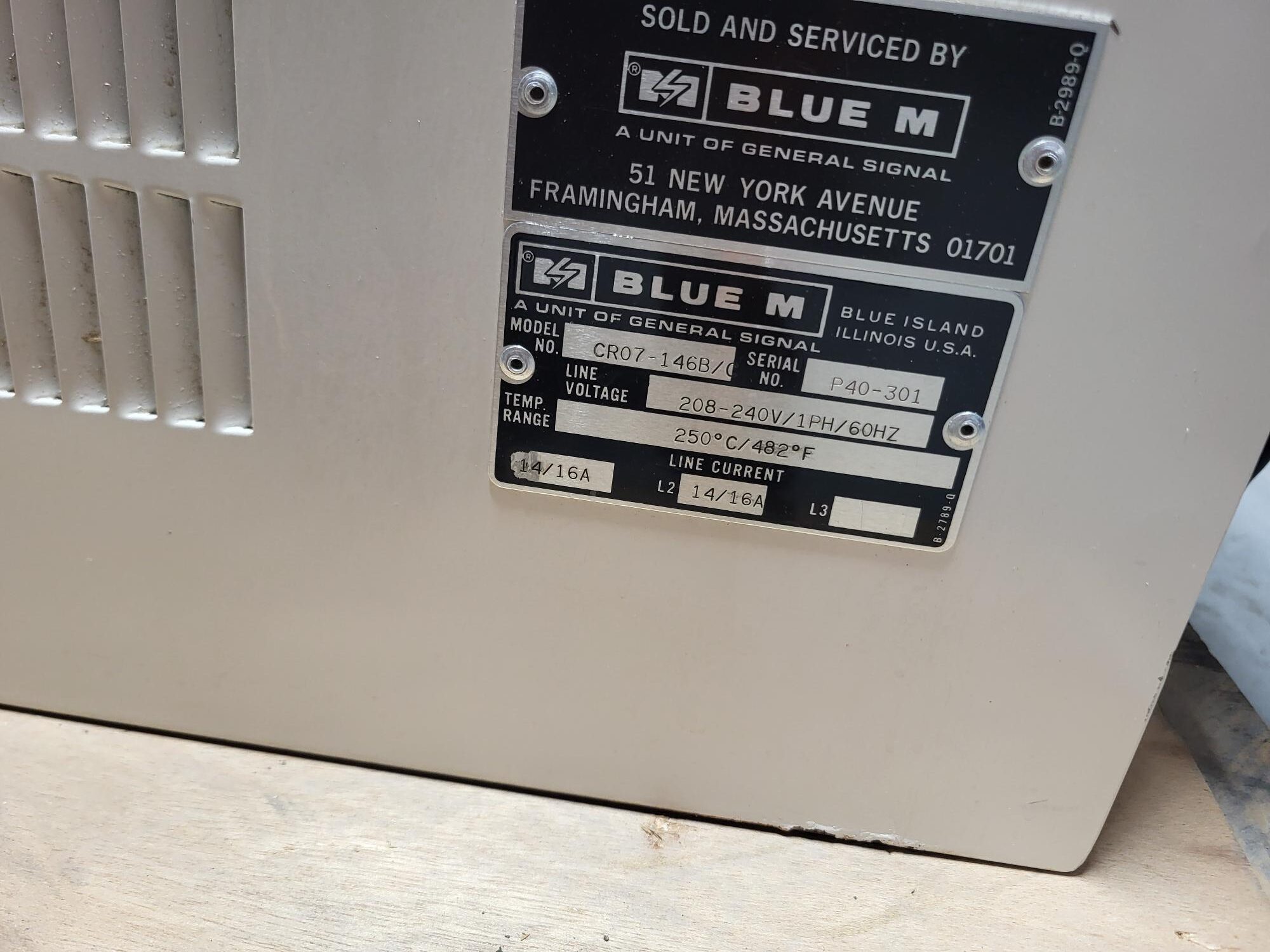 Blue M Electric CR07-146B/C Laboratory Oven - Image 3