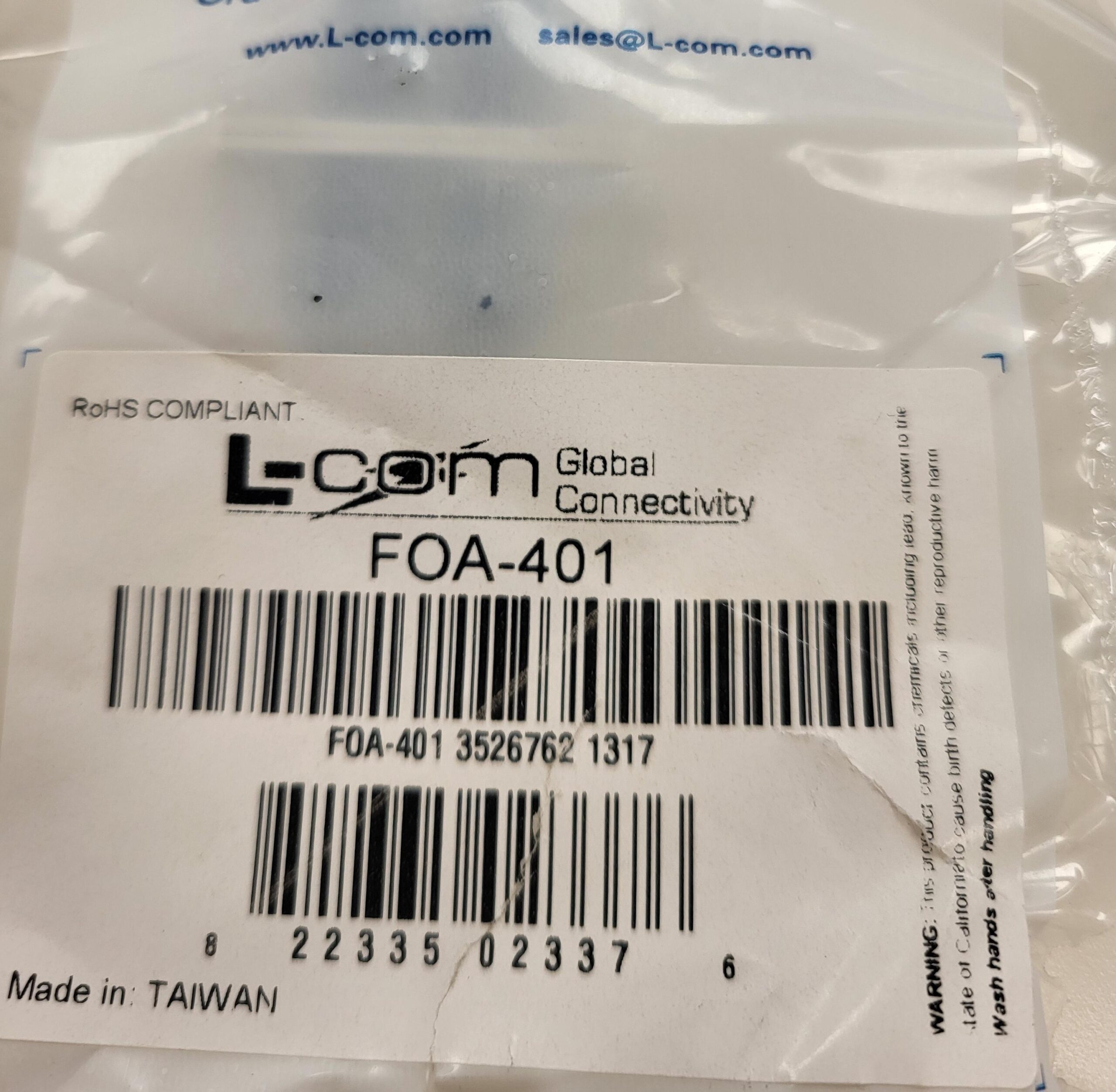 L-Com FOA - 401 Duplex Fiber Coupler (Lot of 9) - Image 2