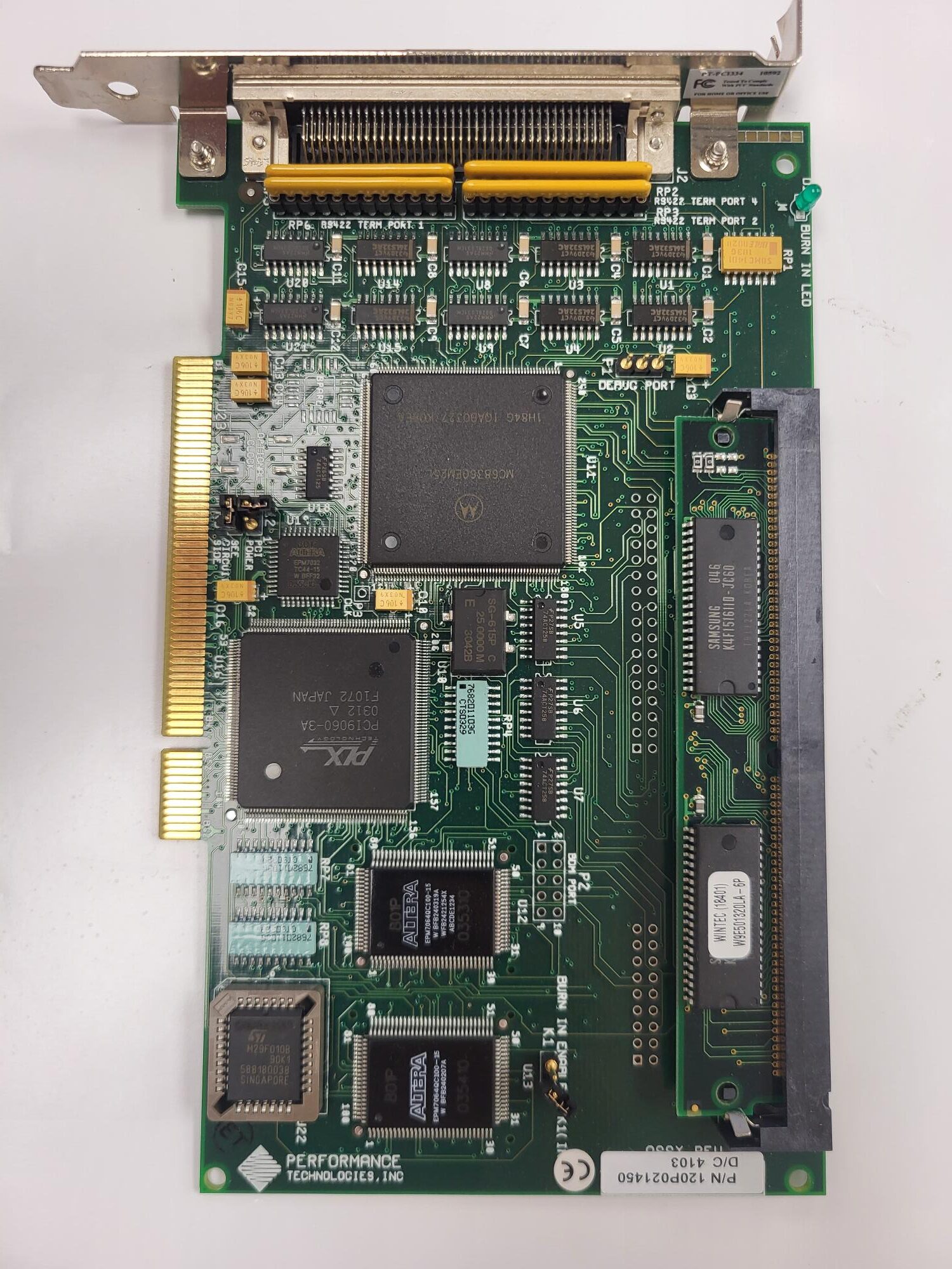 Performance Technologies 120P021450 High Speed Interface Interface Module