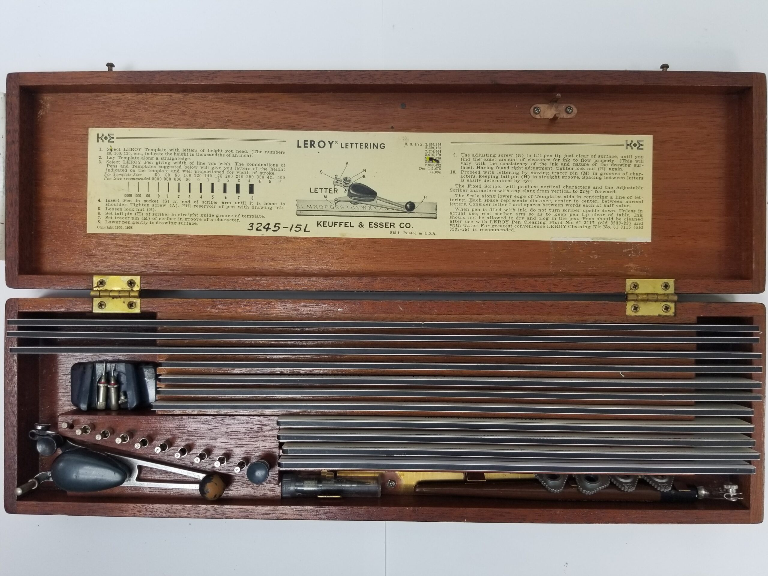 希少品　KEUFFEL & ESSER CO.製 ヴィンテージ刻字ツールセット Keuffel & Esser Leroy Lettering Set - Industrial Equipment - BMI