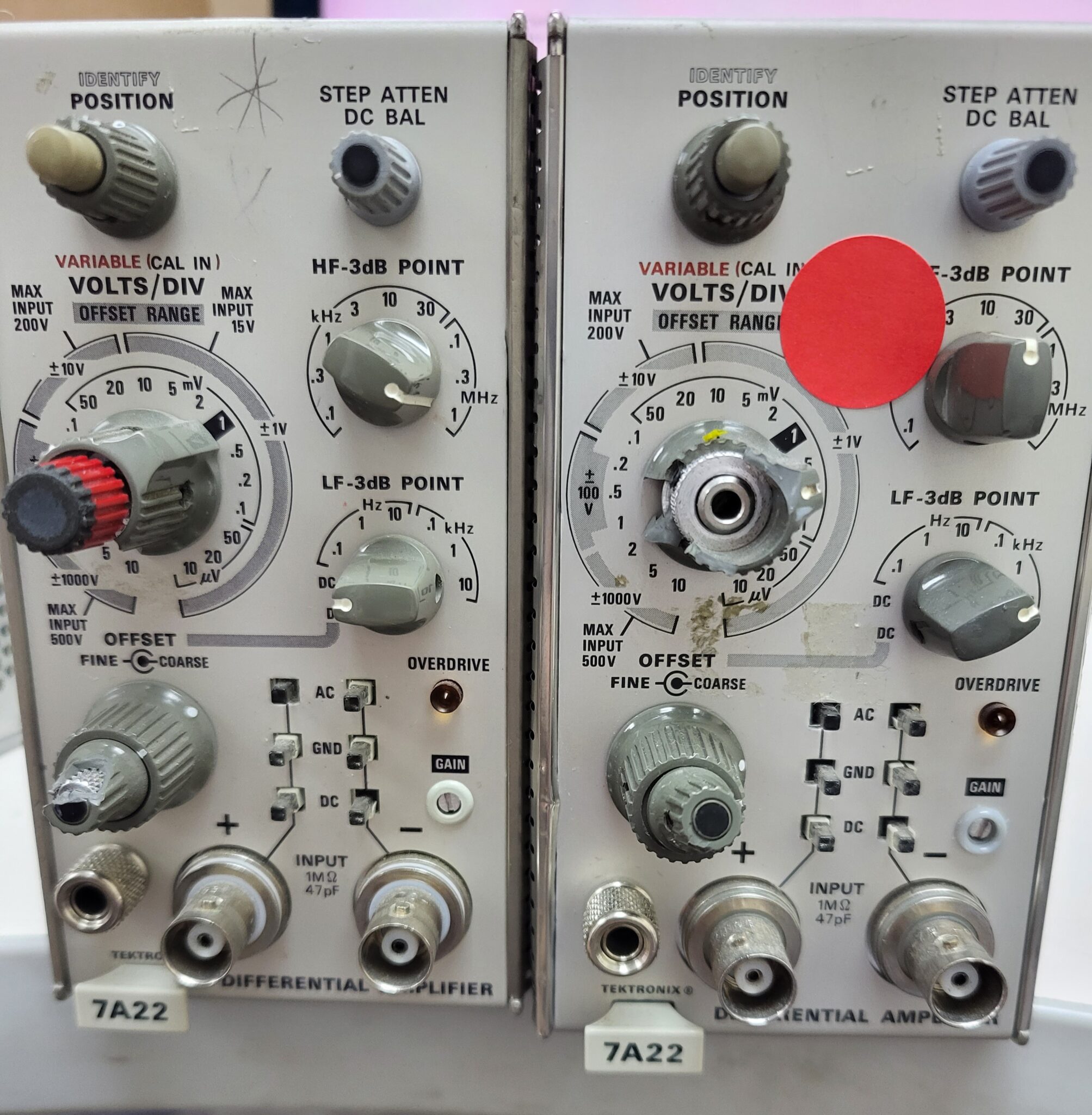 Tektronix 7A22 Differential Amplifier Module for Oscilloscope Modular