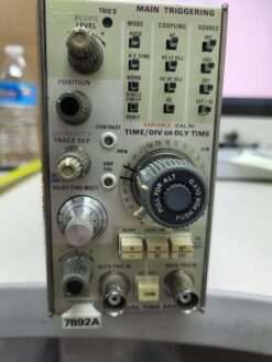 Tektronix 7B92A Dual Time Base Plug in Module for Oscilloscope
