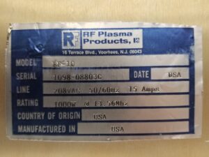 RF Plasma Products RF-10 1000W RF Generator 13.56 Mhz - Image 4