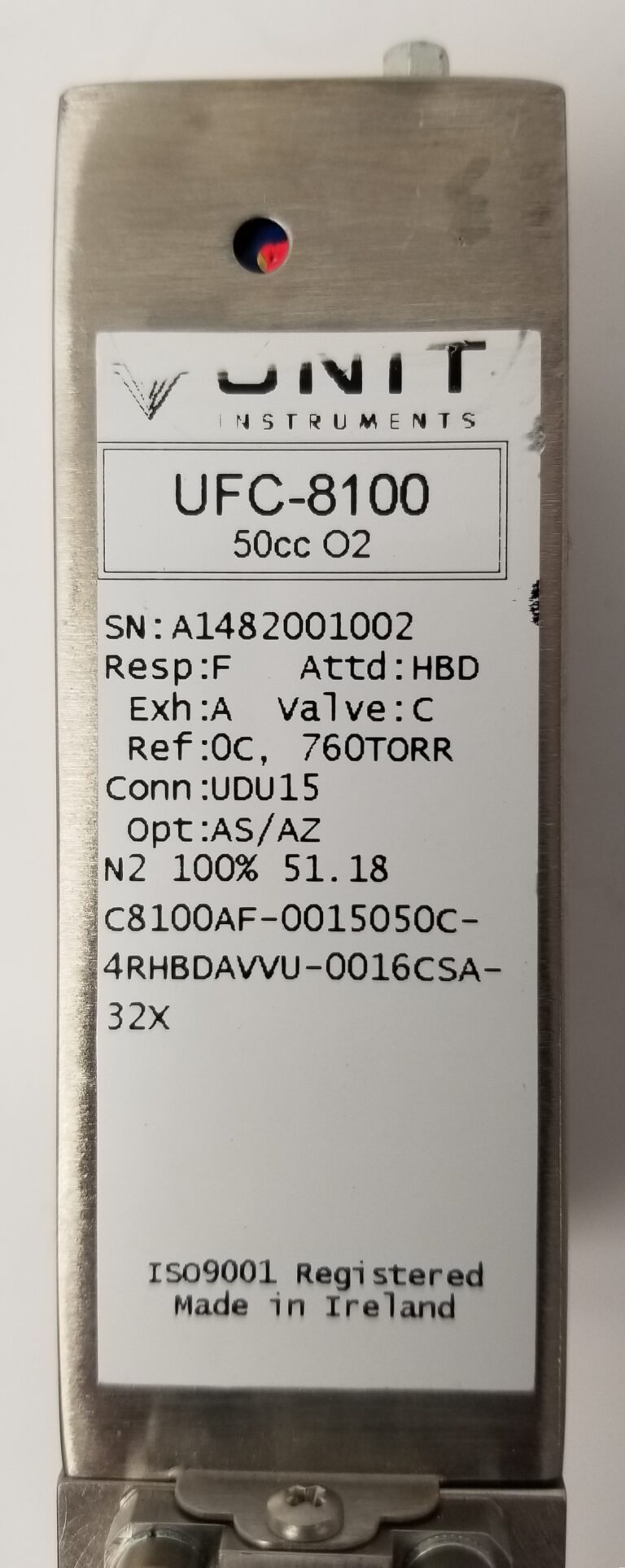 Unit Instruments Unit Instruments UFC-8100 High Flow Mass Flow Controller Unit ...