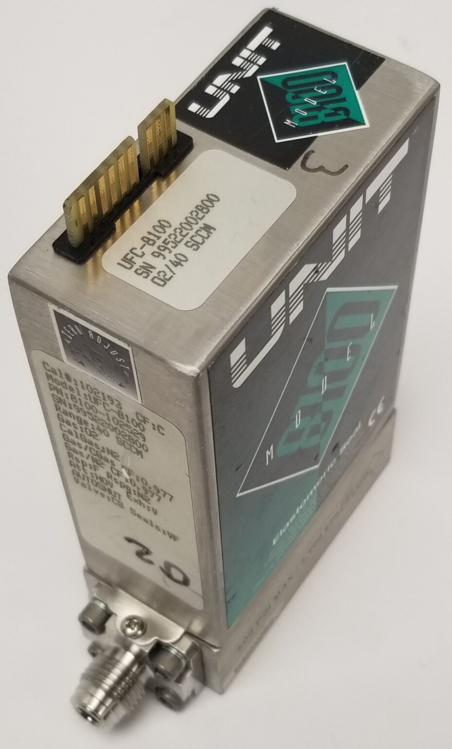 Unit Instruments Unit Instruments UFC-8100 High Flow Mass Flow ControllerUnit ...