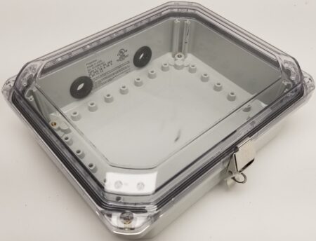 Polycase G15560591 Gray ABS Plastic Enclosure with Clear Acrylic Door - Lot of 2