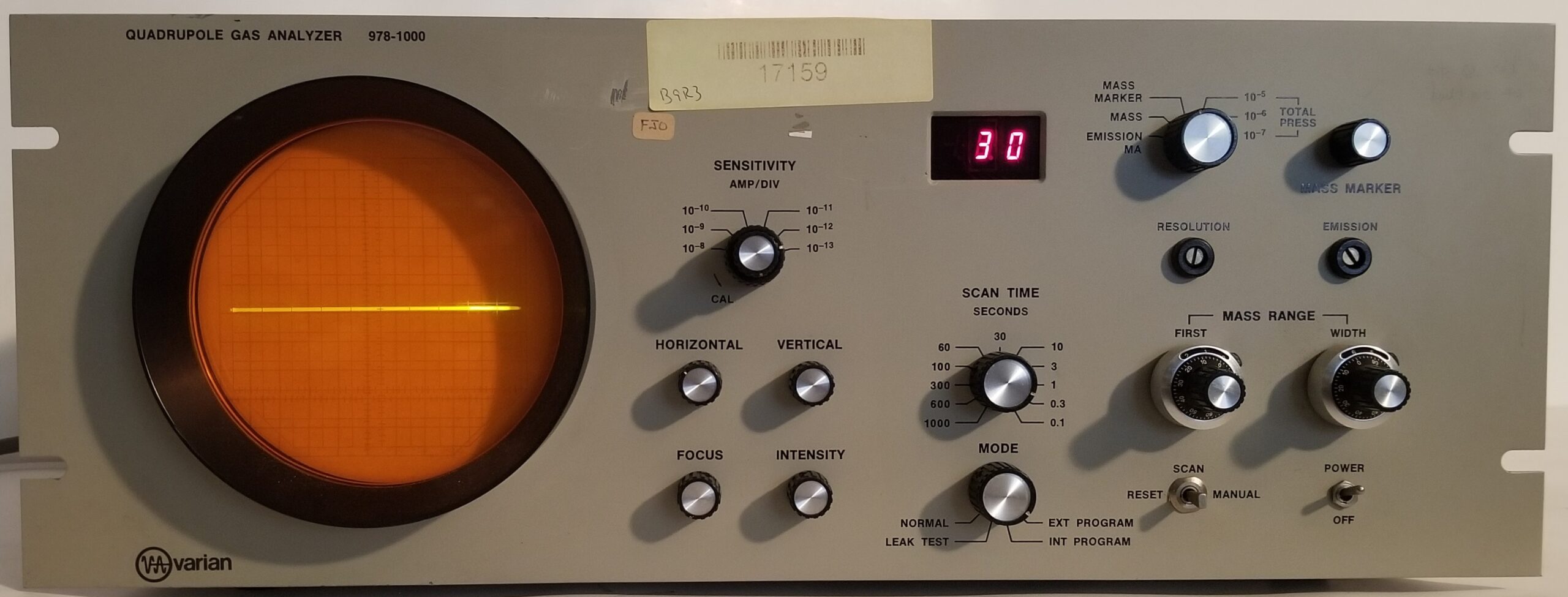 Varian 978-1000 Quadrupole Gas Analyzer