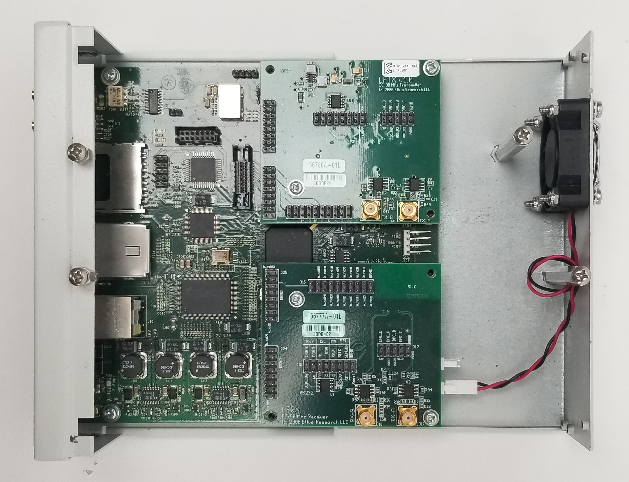 Ettus Research USRP2 with LFRX and LFTX boards