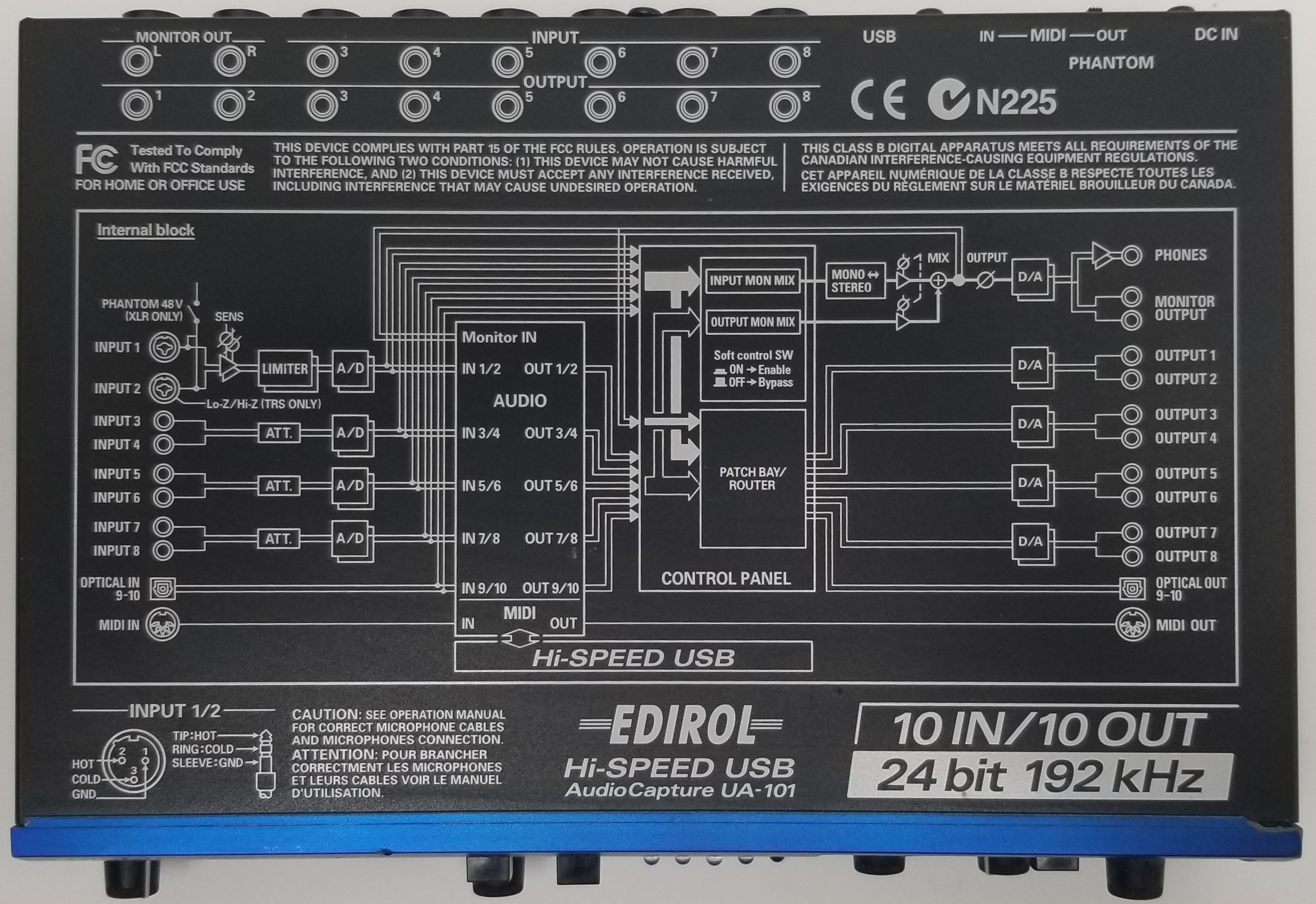 Roland UA-101 オーディオインターフェイス EDIROL オーディオインターフェースROLAND UA-101 | 音響機器 - 映像