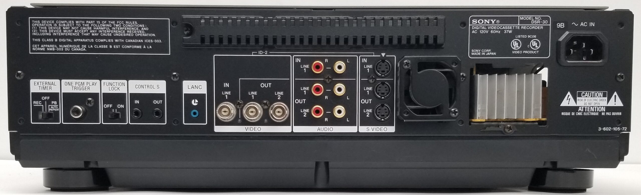 Sony DSR-30 Digital Videocassette Recorder