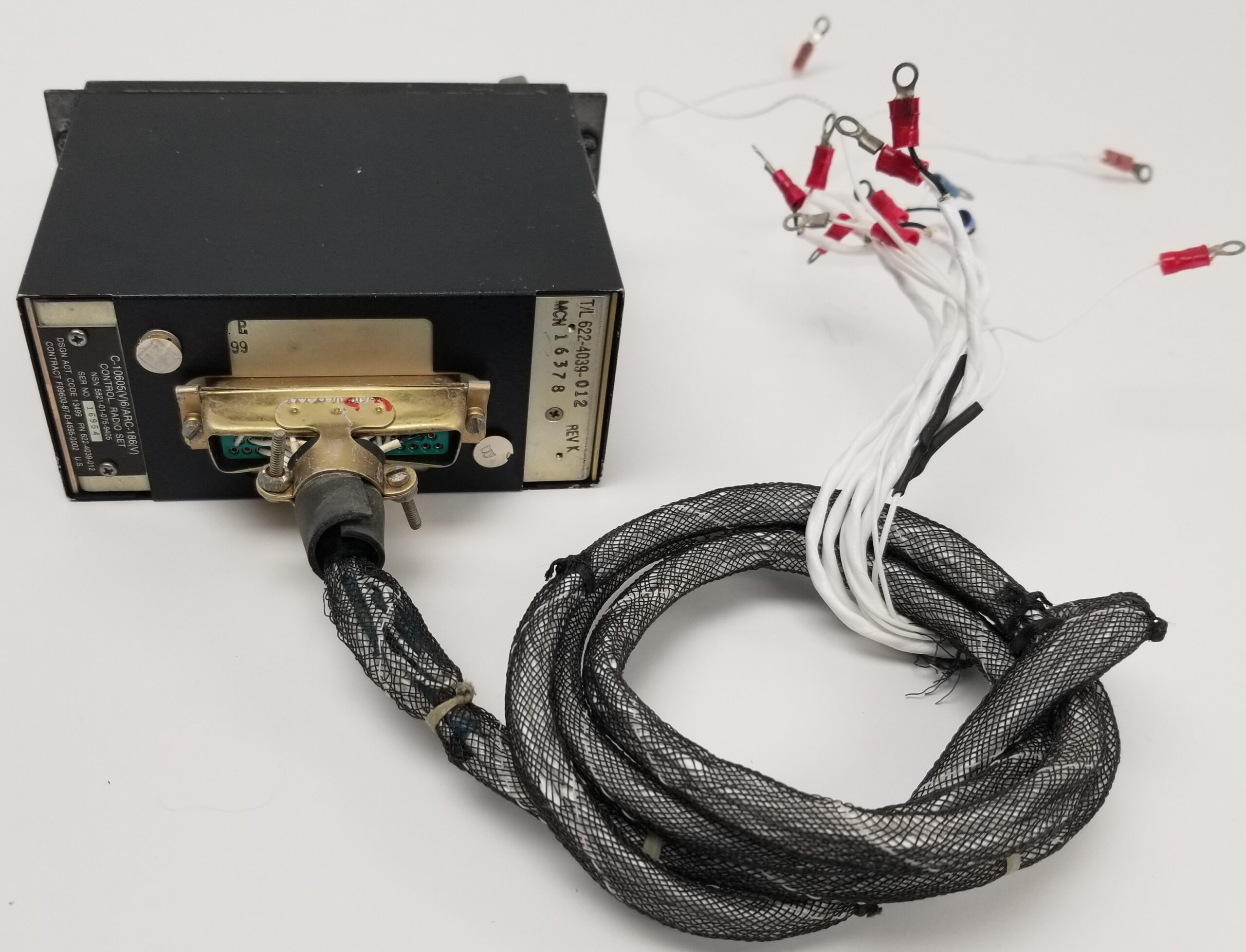 Collins C-10605(V)6/ARC-186(V) 5821-01-075-9405 Aircraft Radio Set Control
