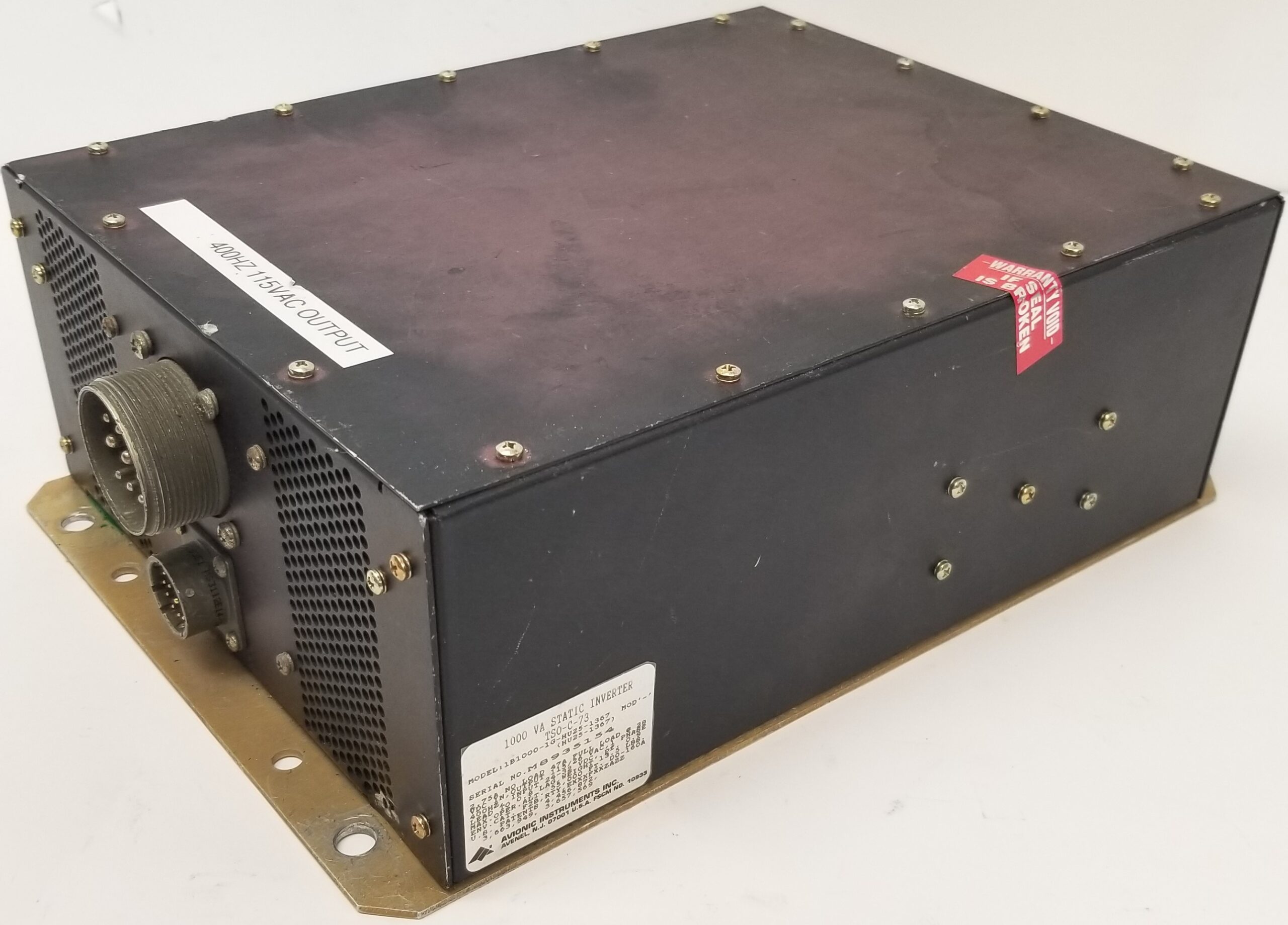 Avionic Instruments Inc. 1B1000-1G-HU25-1367 1000VA/400Hz 115 V.A.C ...