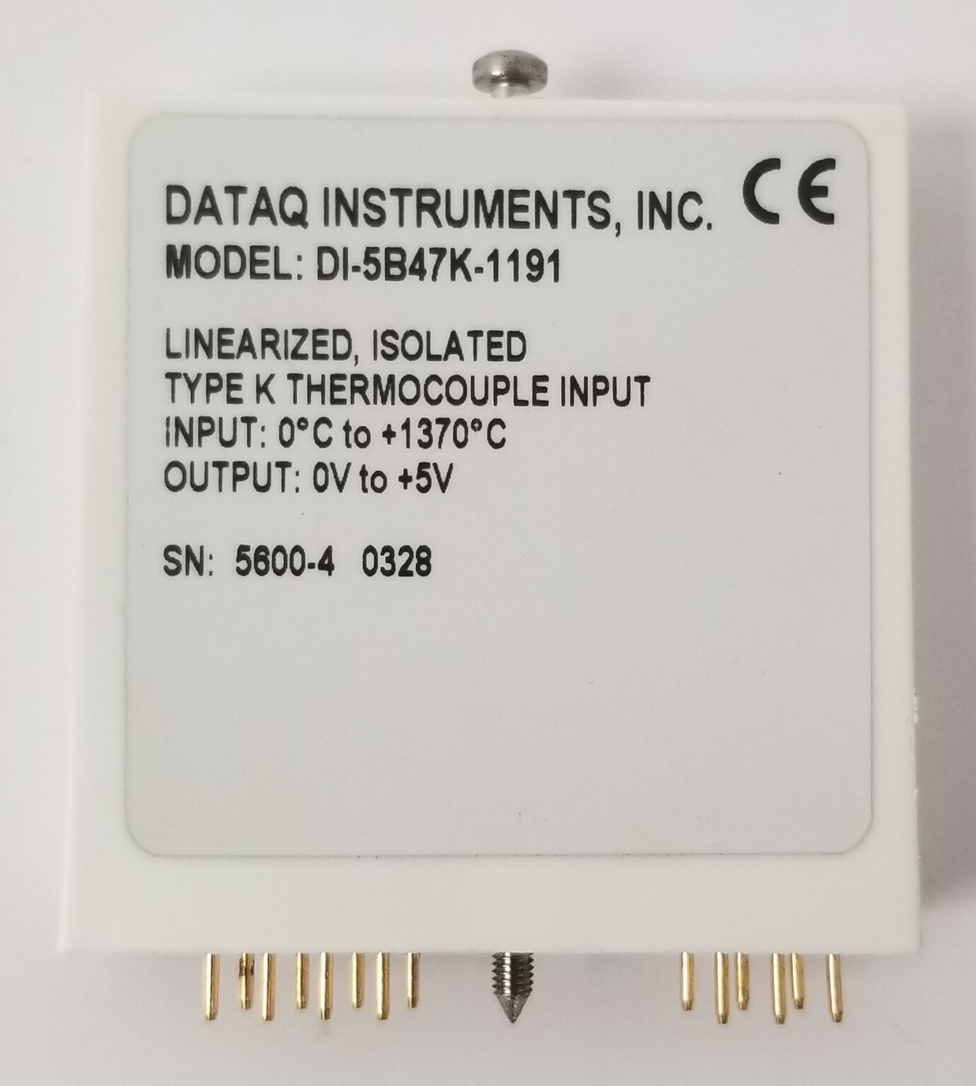 Dataq Instruments Inc. DI-5B47 Linearized Isolated Type K Thermocouple ...