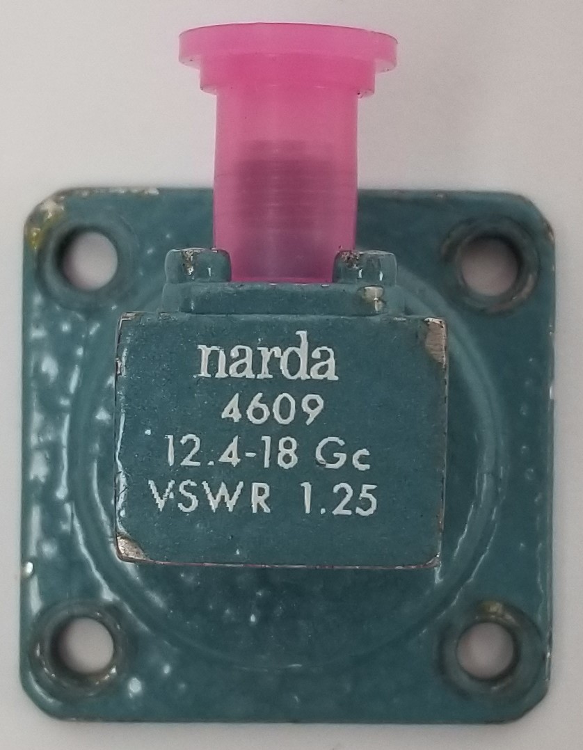 Narda 4609 WR62 12.4-18GHz to SMA female adapter