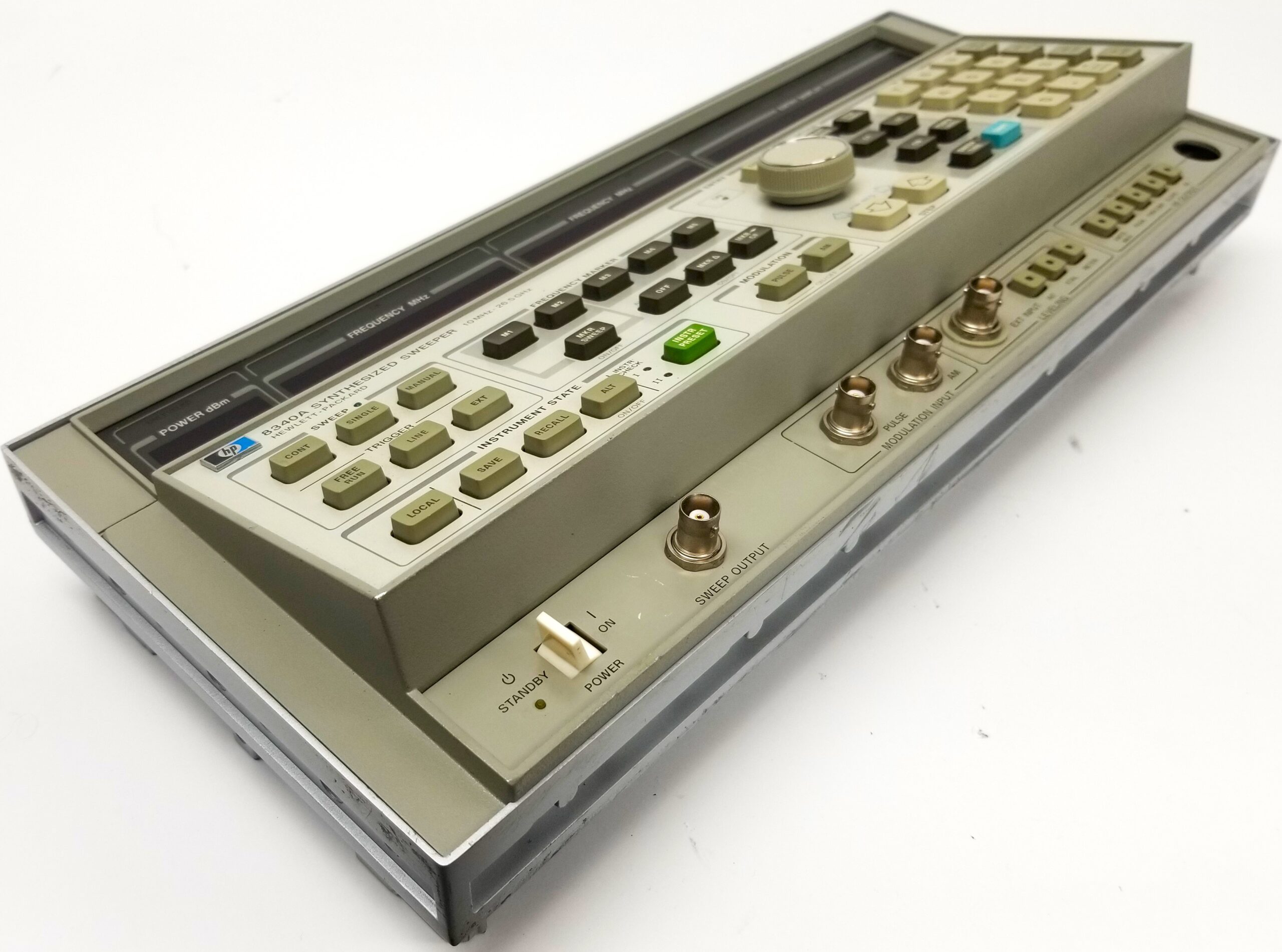 Hewlett Packard 8340A Synthesized Sweeper Front Panel (Face) Assembly