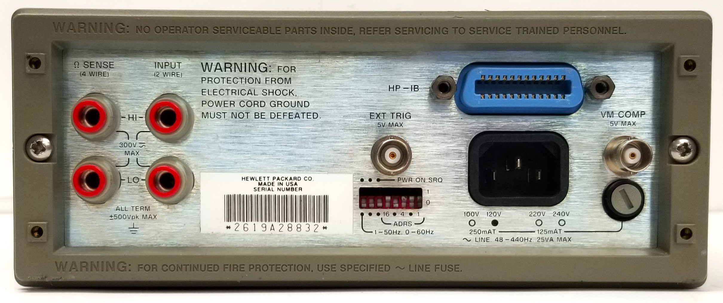 Hewlett Packard 3478A Precision Benchtop Digital Multimeter - Image 2