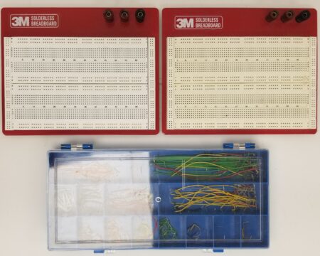 Lot of 2 3M 922309 Solderless Breadboards with Jumper Wires
