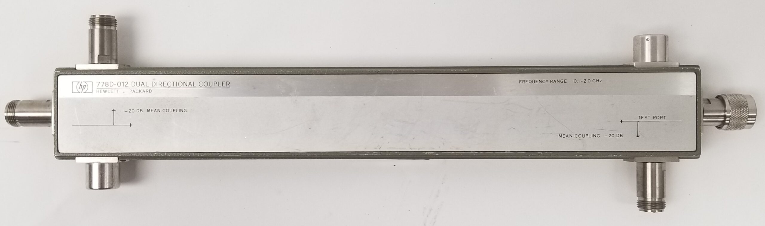 Hewlett Packard 778D-012 Dual Directional Coupler 0.1-2.0GHz