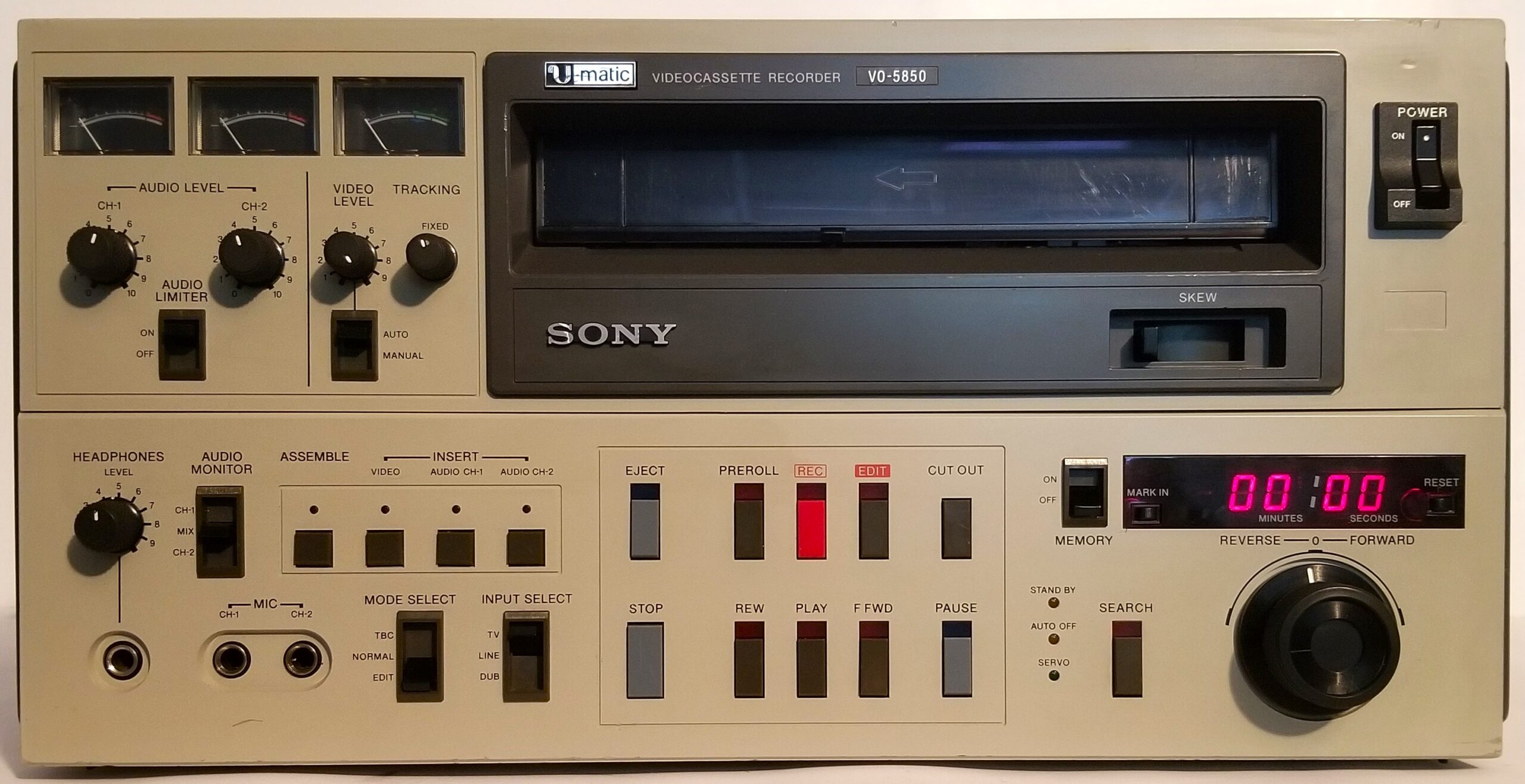 SONY Uマチック VO 290 ビデオレコーダー 中古ジャンク品の出品です。 SONY Uマチック VO 290 ビデオレコーダー 中古ジャンク品の出品です