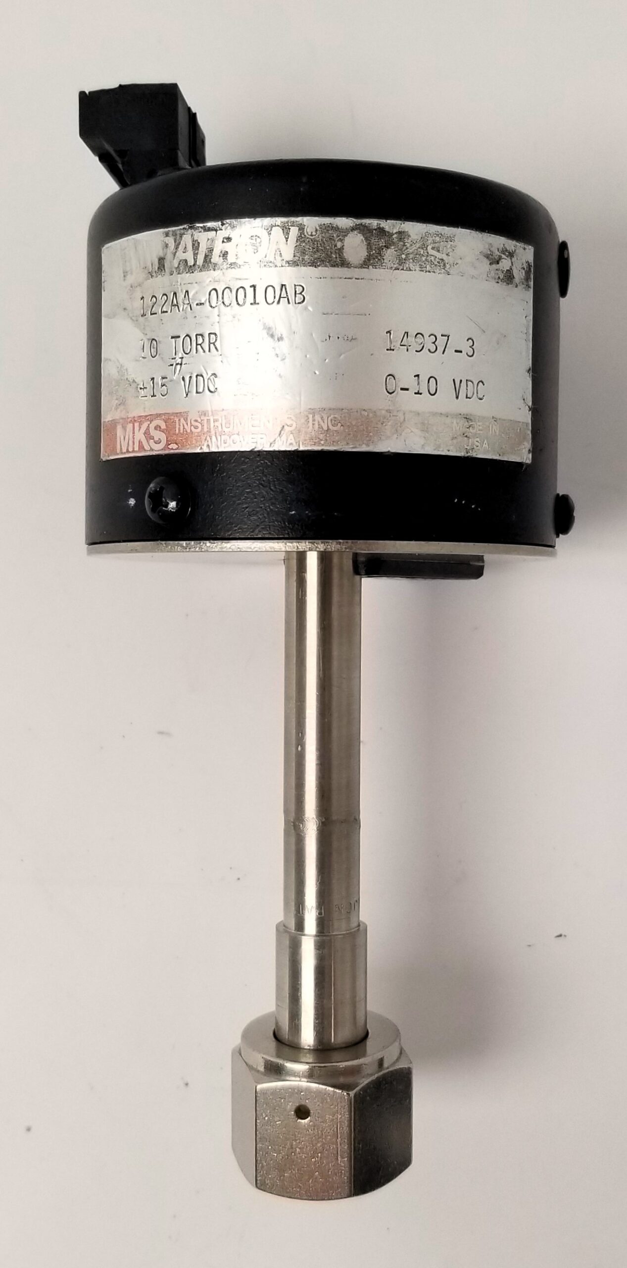 MKS Instruments Baratron Model 122AA-00010AB Absolute Pressure Gauge