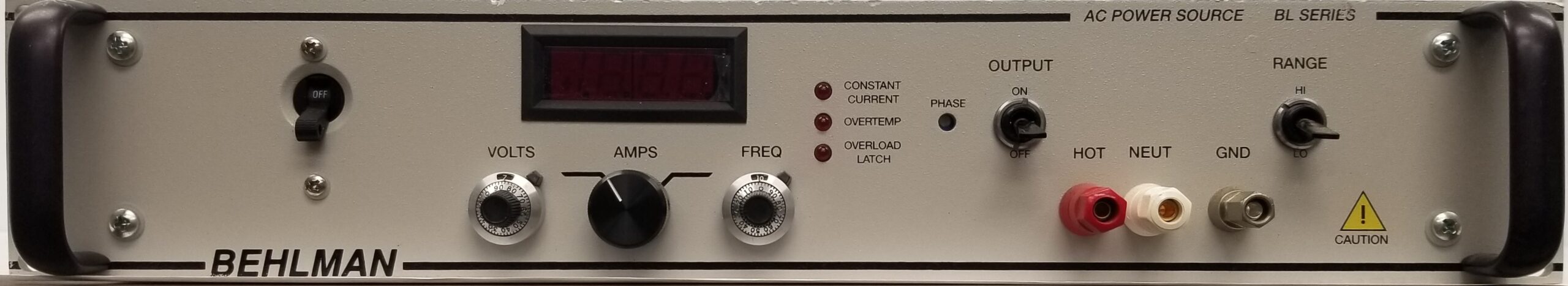 Behlman BL1350C-4-L A.C. Power Source Frequency Converter