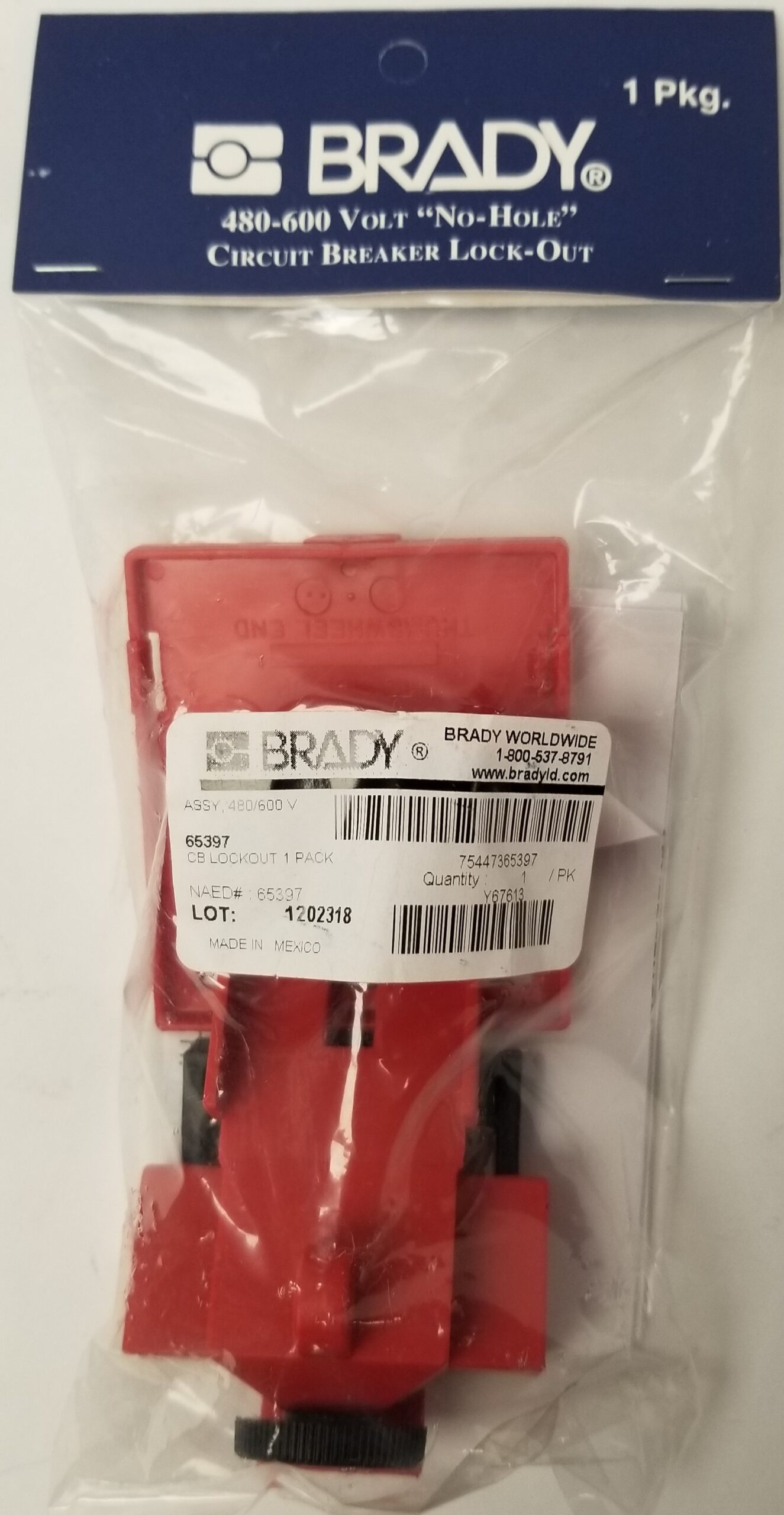 Brady 65397 480-600 Volt "No Hole" Circuit Breaker Lock-Outs - Lot of 8
