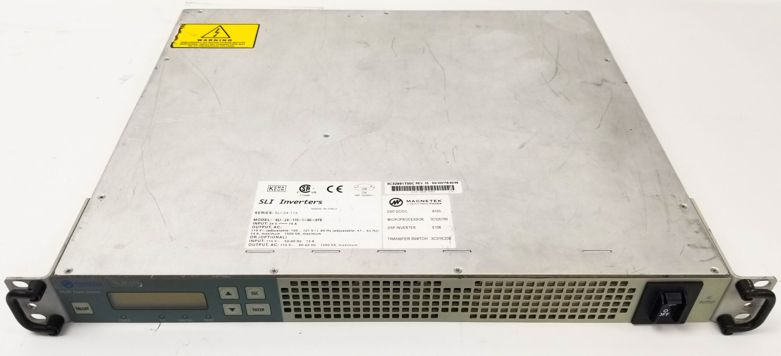 Magnetek SLI-24-115 Industrial/Military Grade Power Inverter