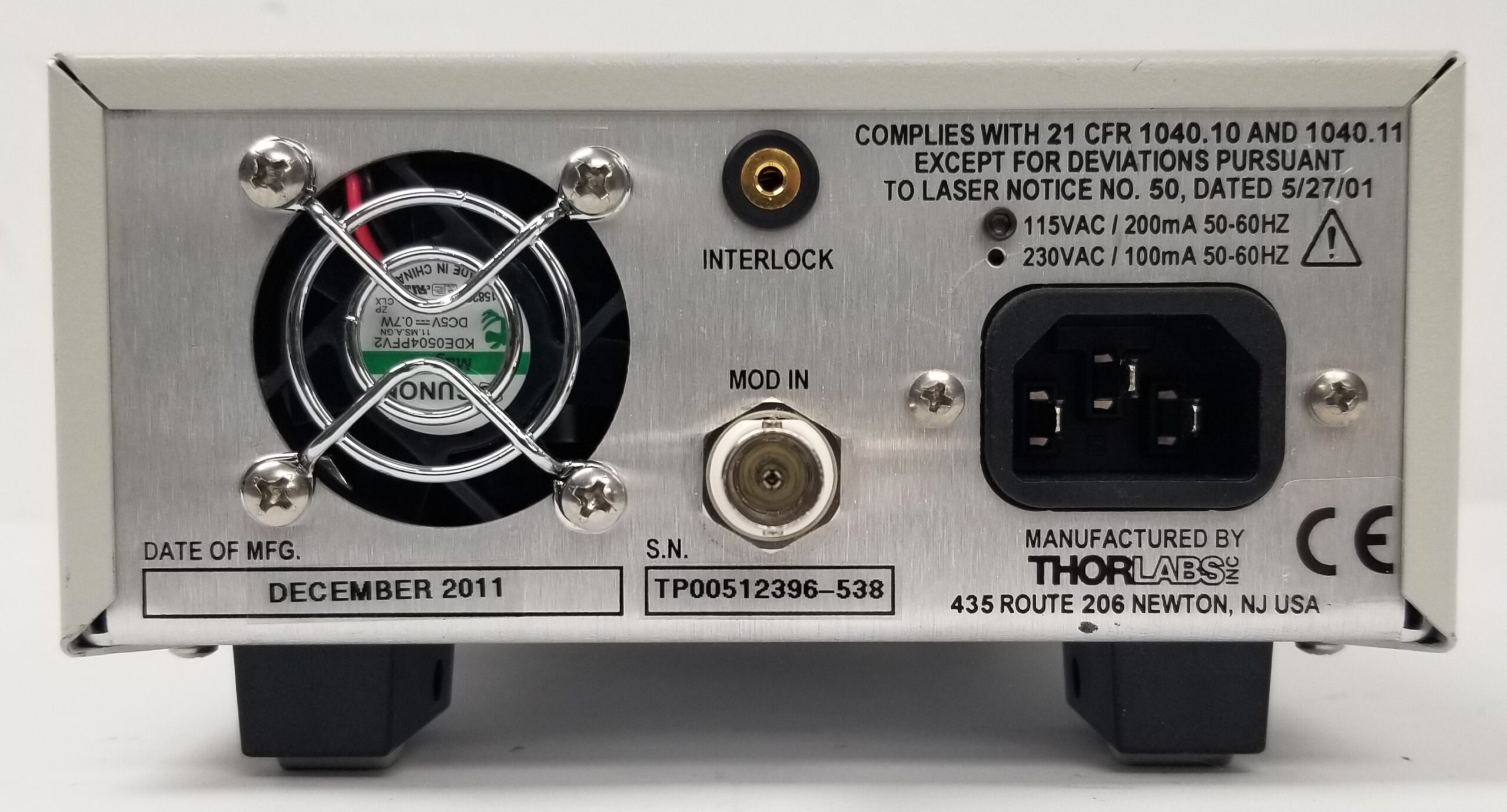Thorlabs S1FC635PM Fiber Coupled Laser Source