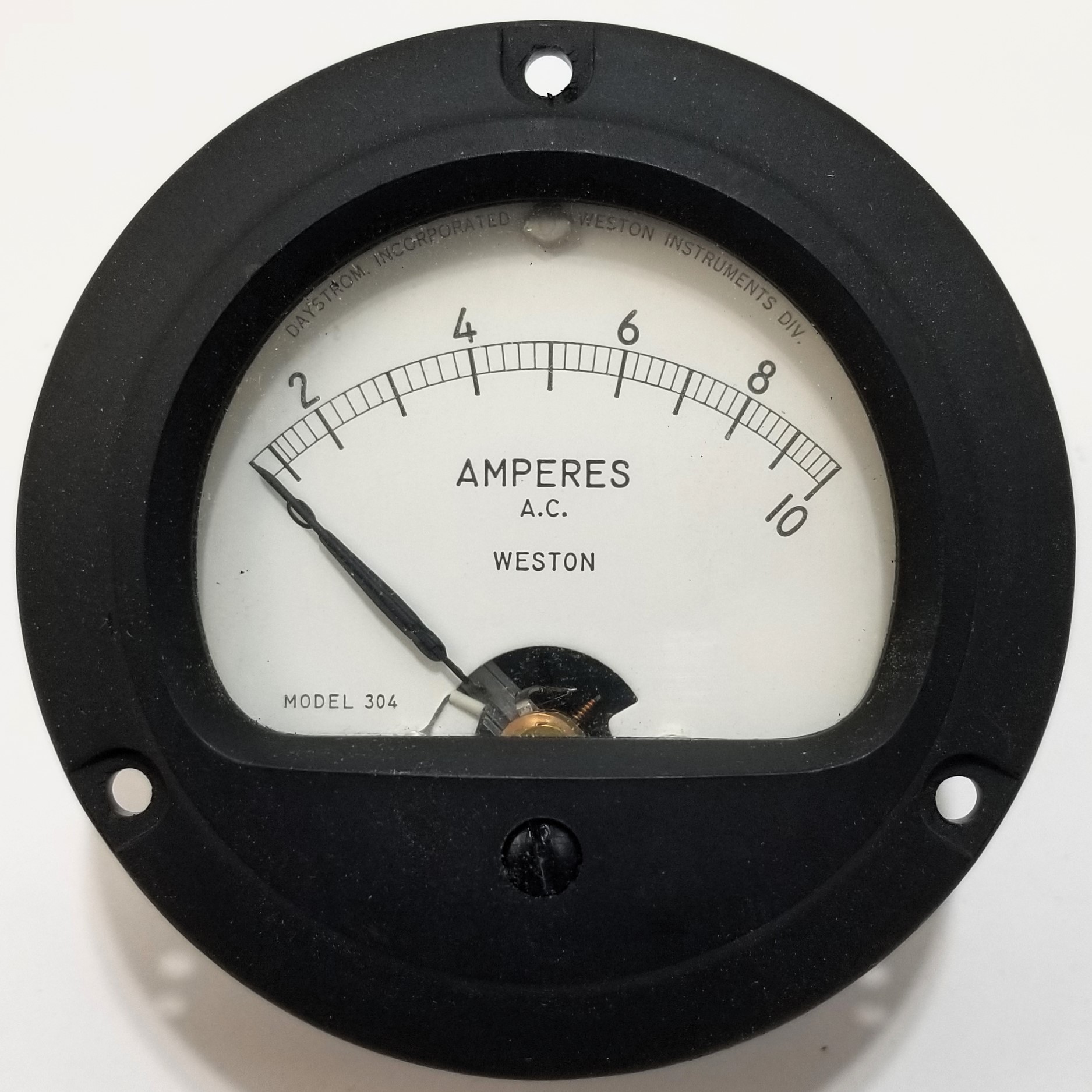 Weston 2301107 Panel Meter 0-10 Amperes A.C. 120 Volts