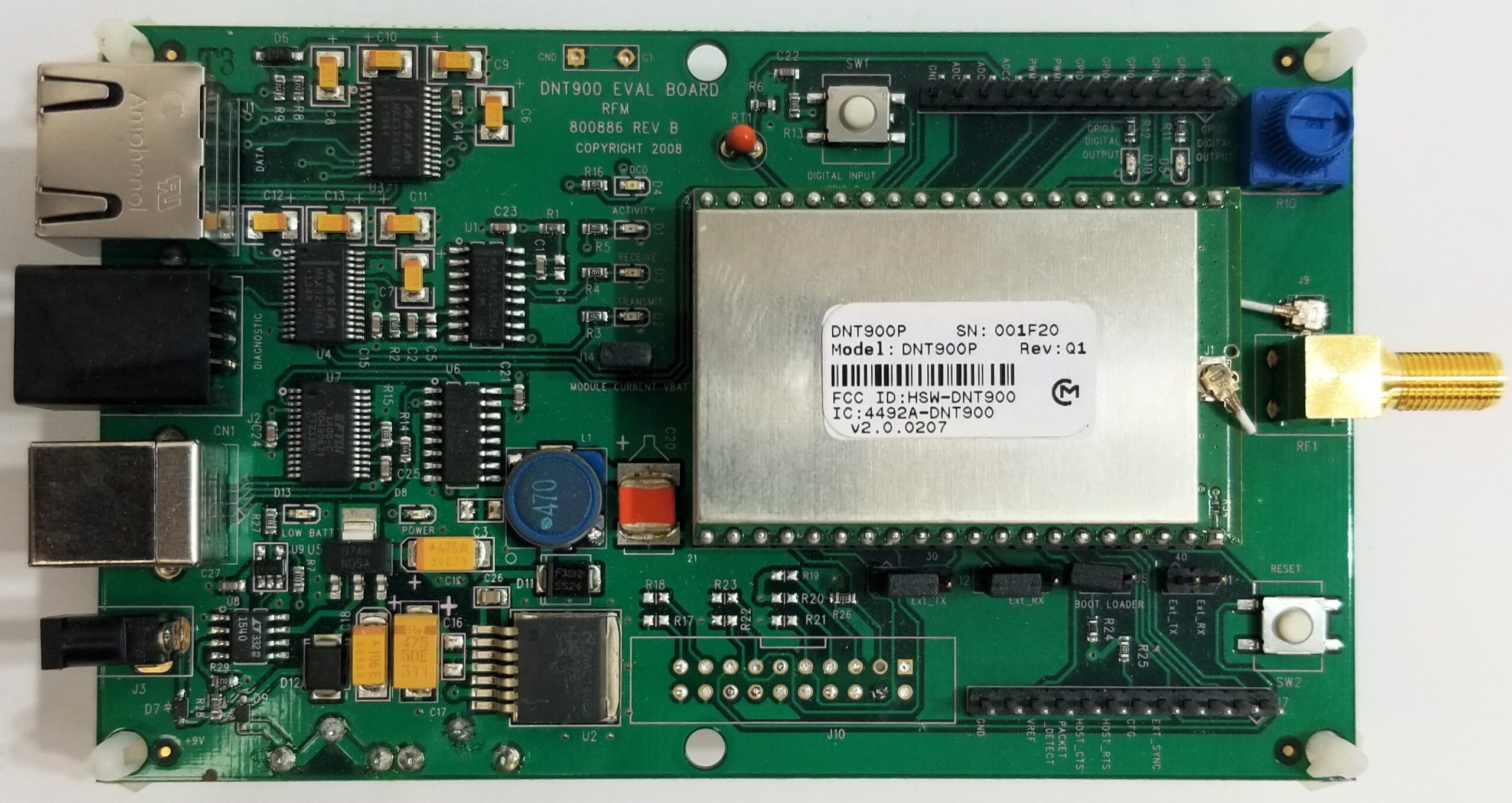Murata DNT900P Wireless Modem with Evaluation Board