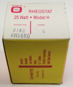 Ohmite Model H RHS6R0 6Ω 25-Watt Rheostat