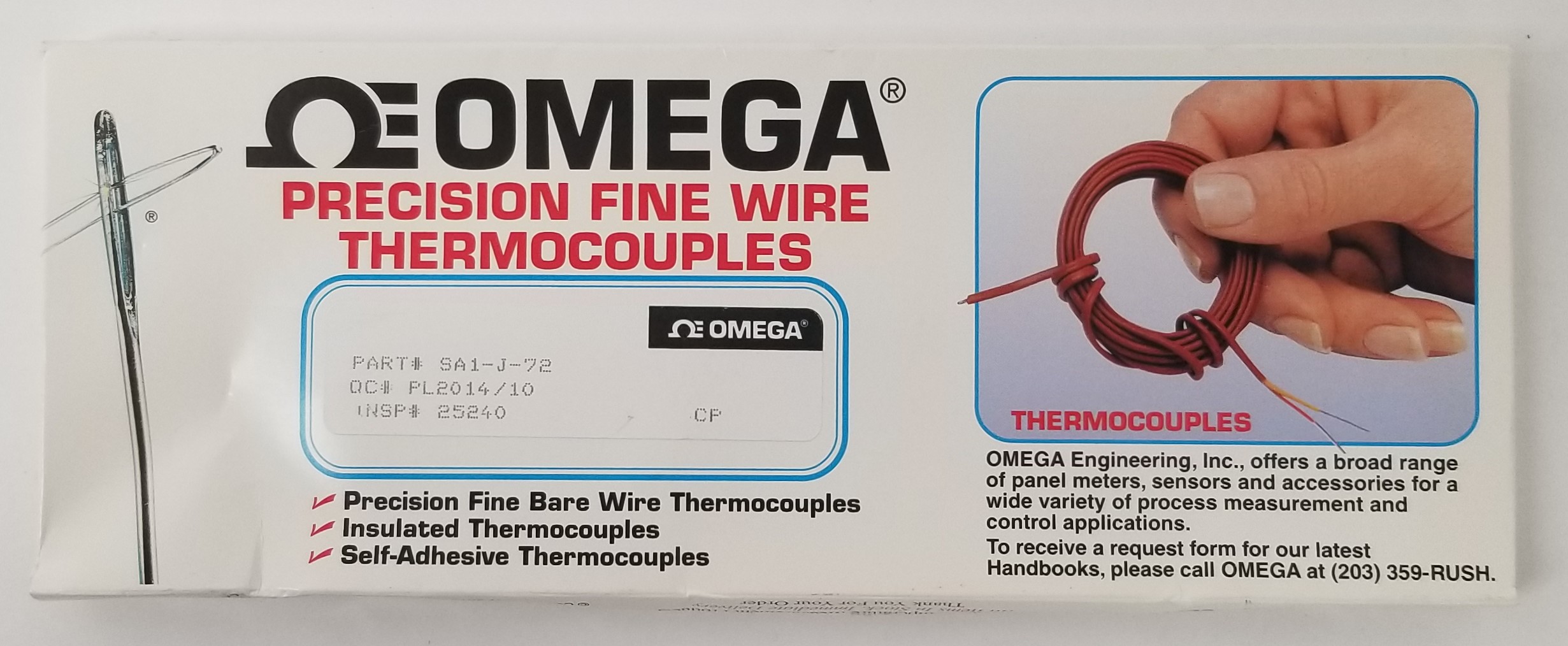 Omega SA1-J-72 Thermocouple