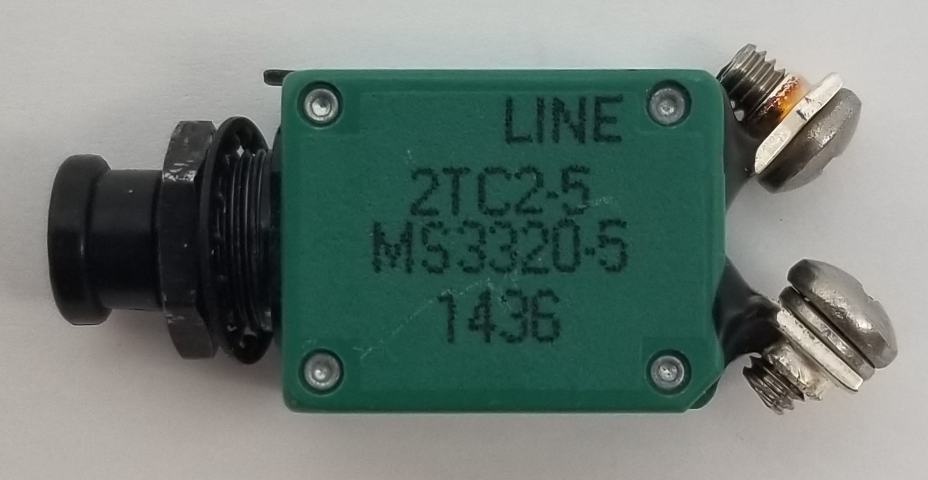 Klixon® 2TC2-5 5 Amp Circuit Breaker - Image 2