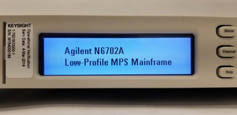 Agilent N6702 1200-Watt Low Profile MPS Mainframe