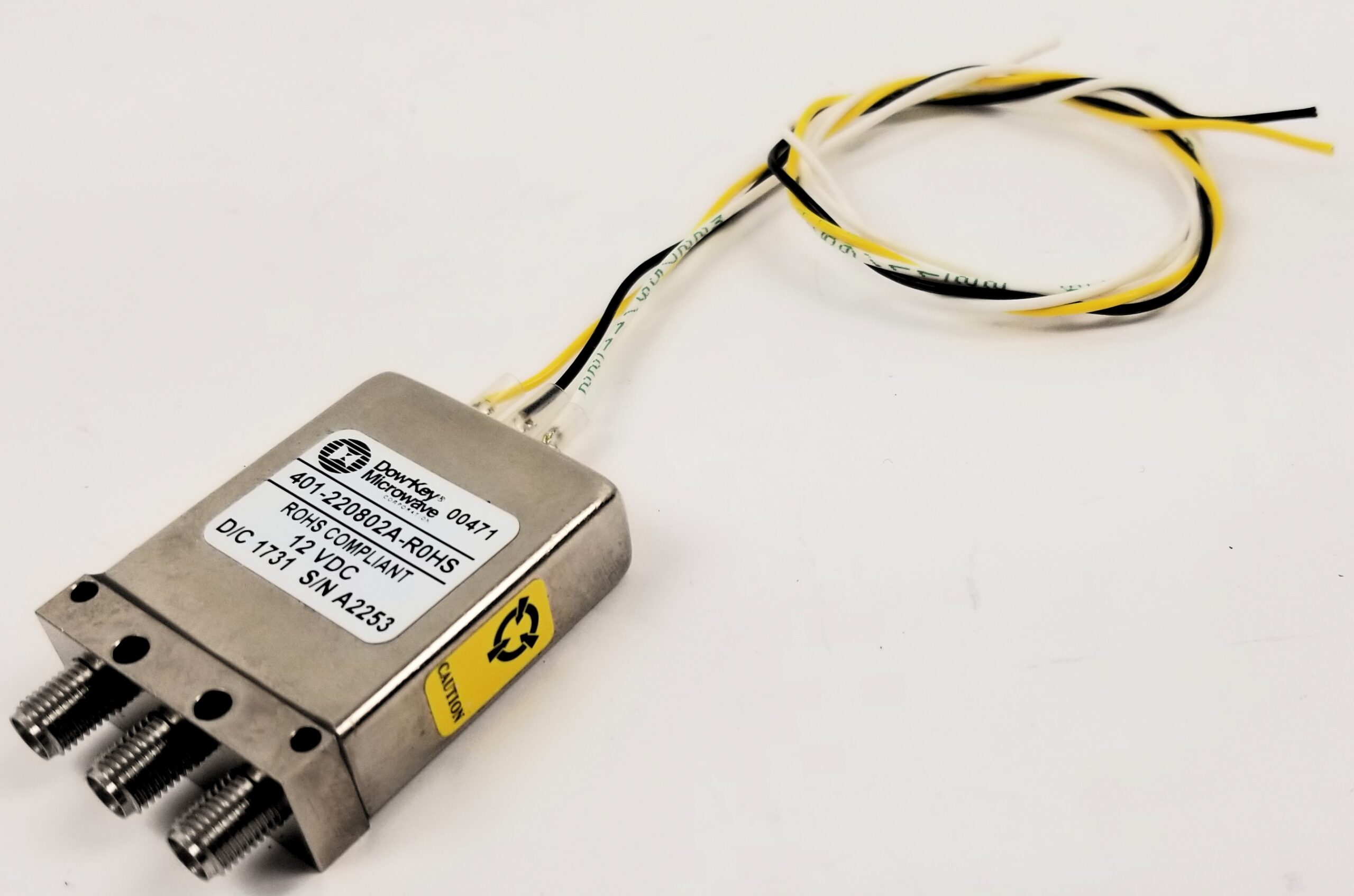 DowKey Microwave 401-220802A SPDT 12VDC Coaxial Relay D.C. – 18.0GHz