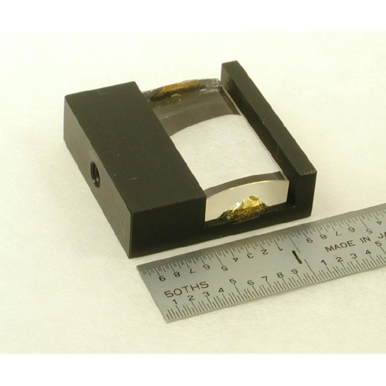 Cylindrical Lens, +40mm f.l., Mounted, cut down lens