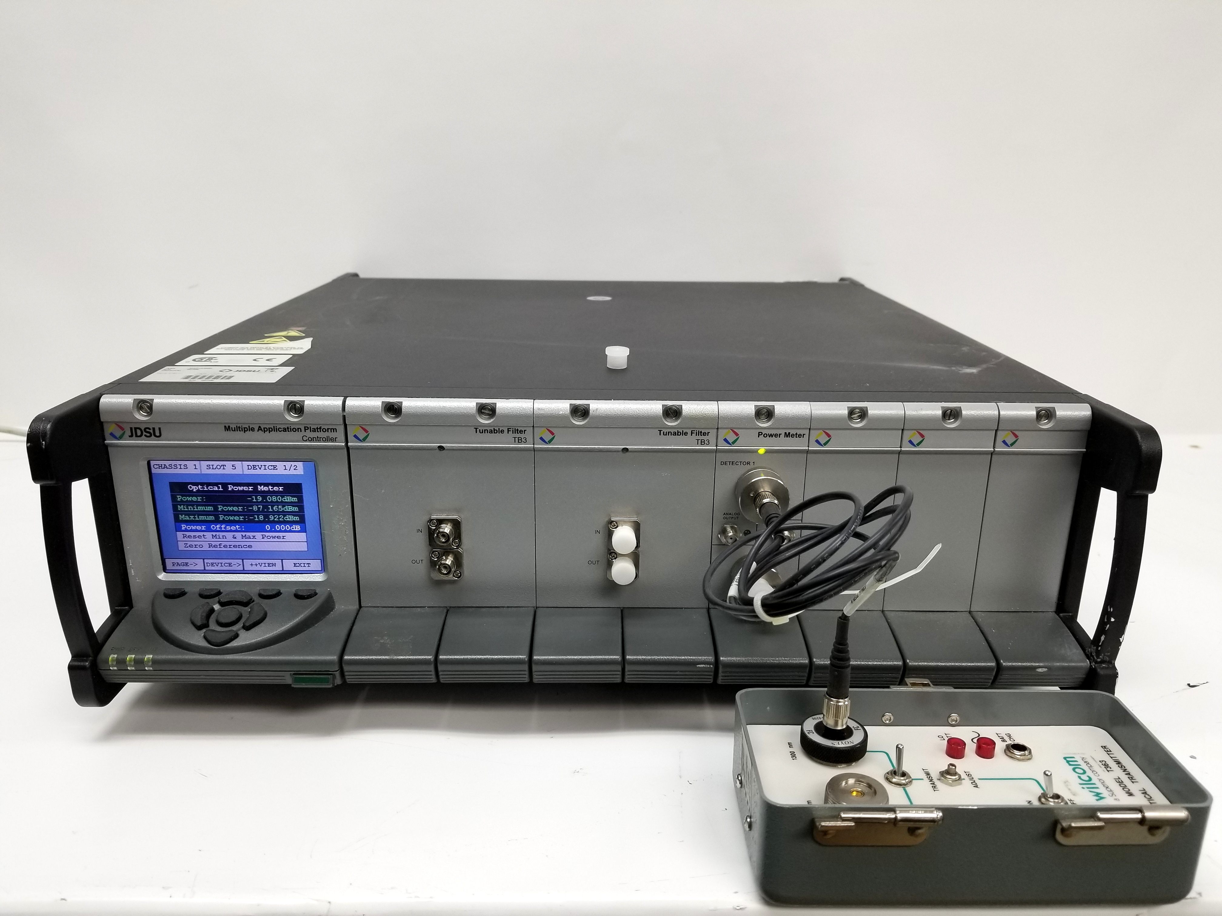 DSU MAP+2MOO Optical meter W/2TB3 tuneable filter modules and dual detector power meter module - Image 3