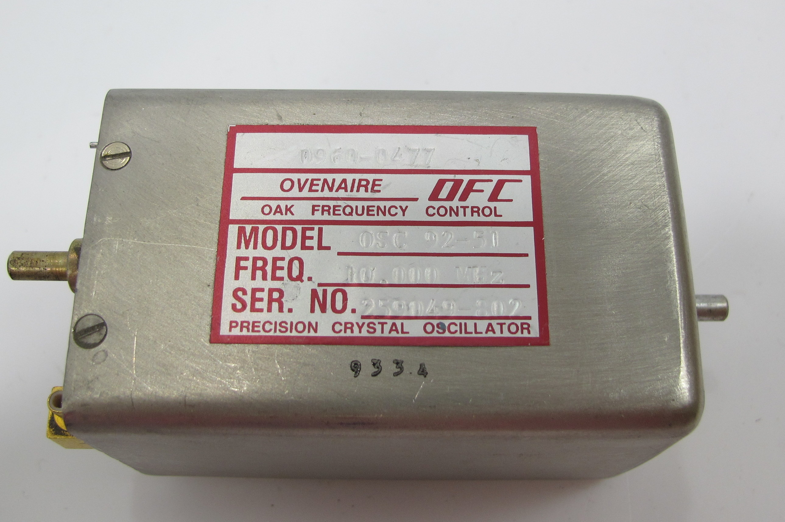 Ovenaire OSC 92-51 Quartz Crystal Oscillator - Image 3