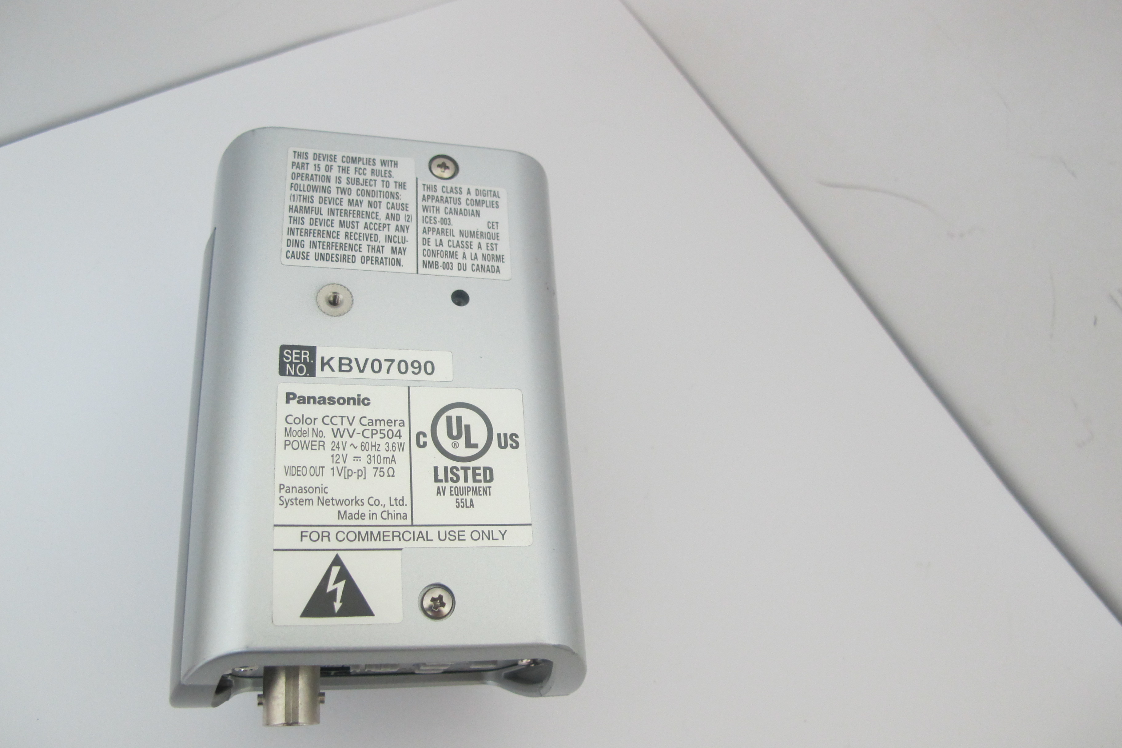 Panasonic WV-CP504 SD5 Wide Dynamic CCTV Security Box Network Camera - Image 4