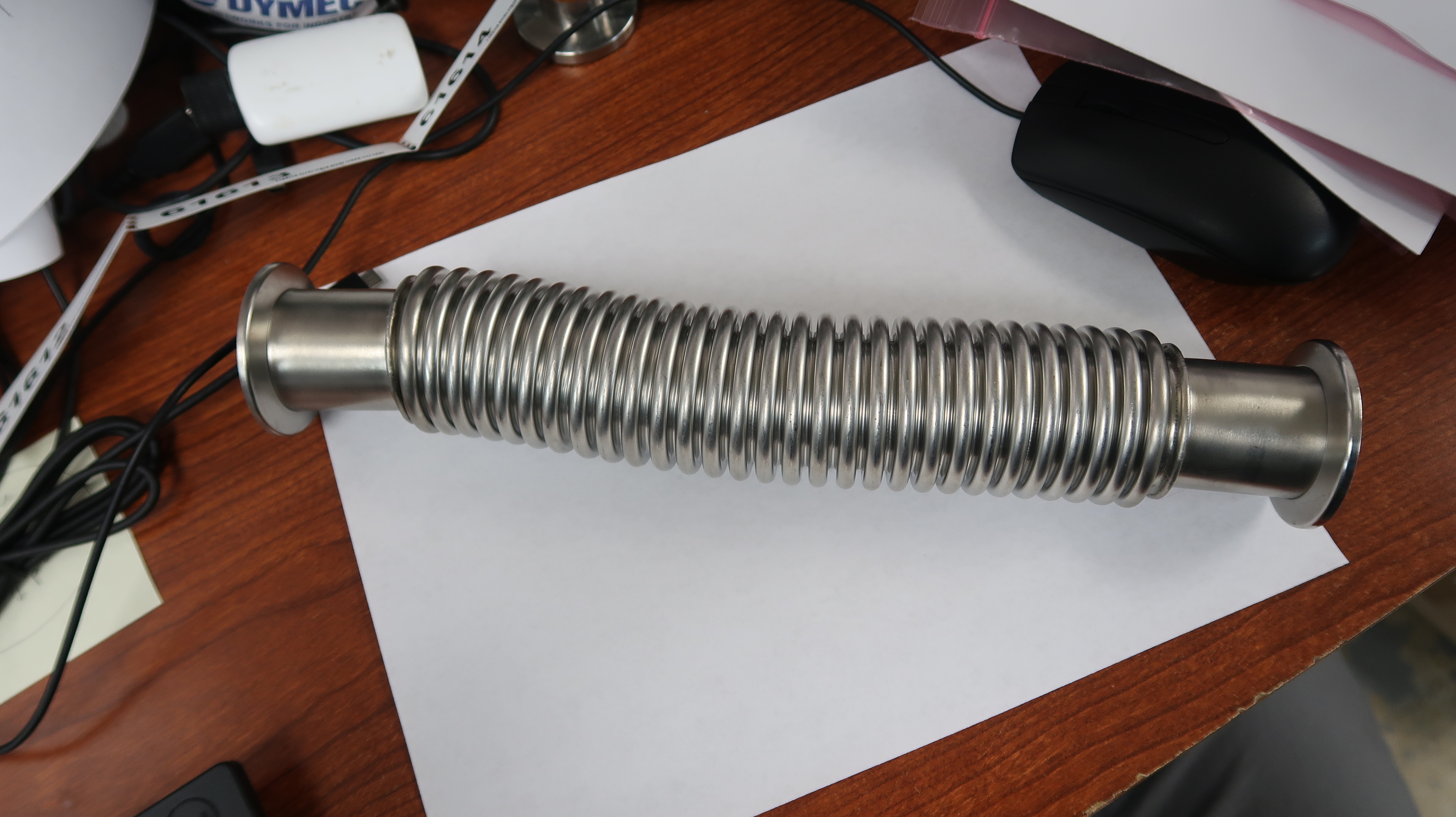 Flexible Vacuum Coupling NW 40 1 1/2" Stainless 12" Long - Image 3