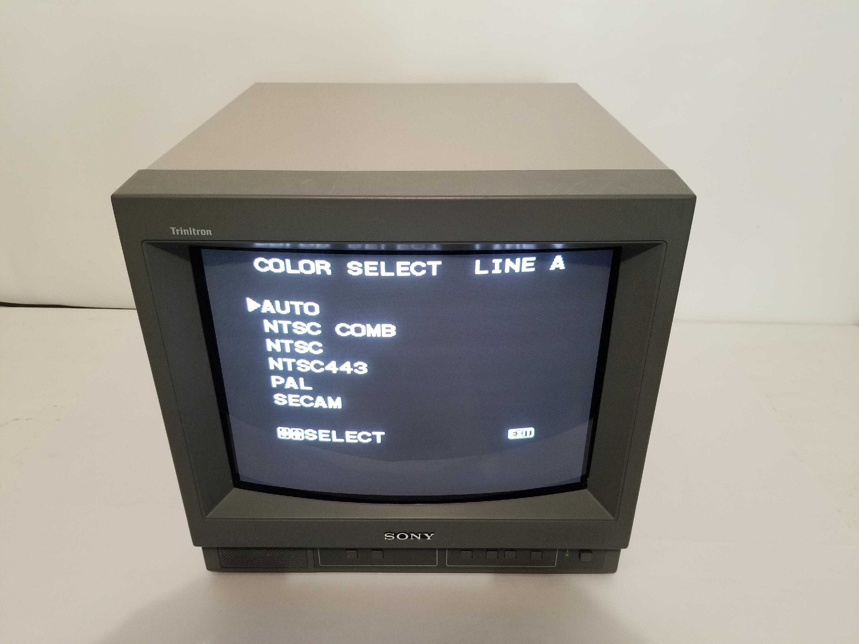 Sony PVM14N5U Color CRT Monitor Multi Analog Mode Audio Visual