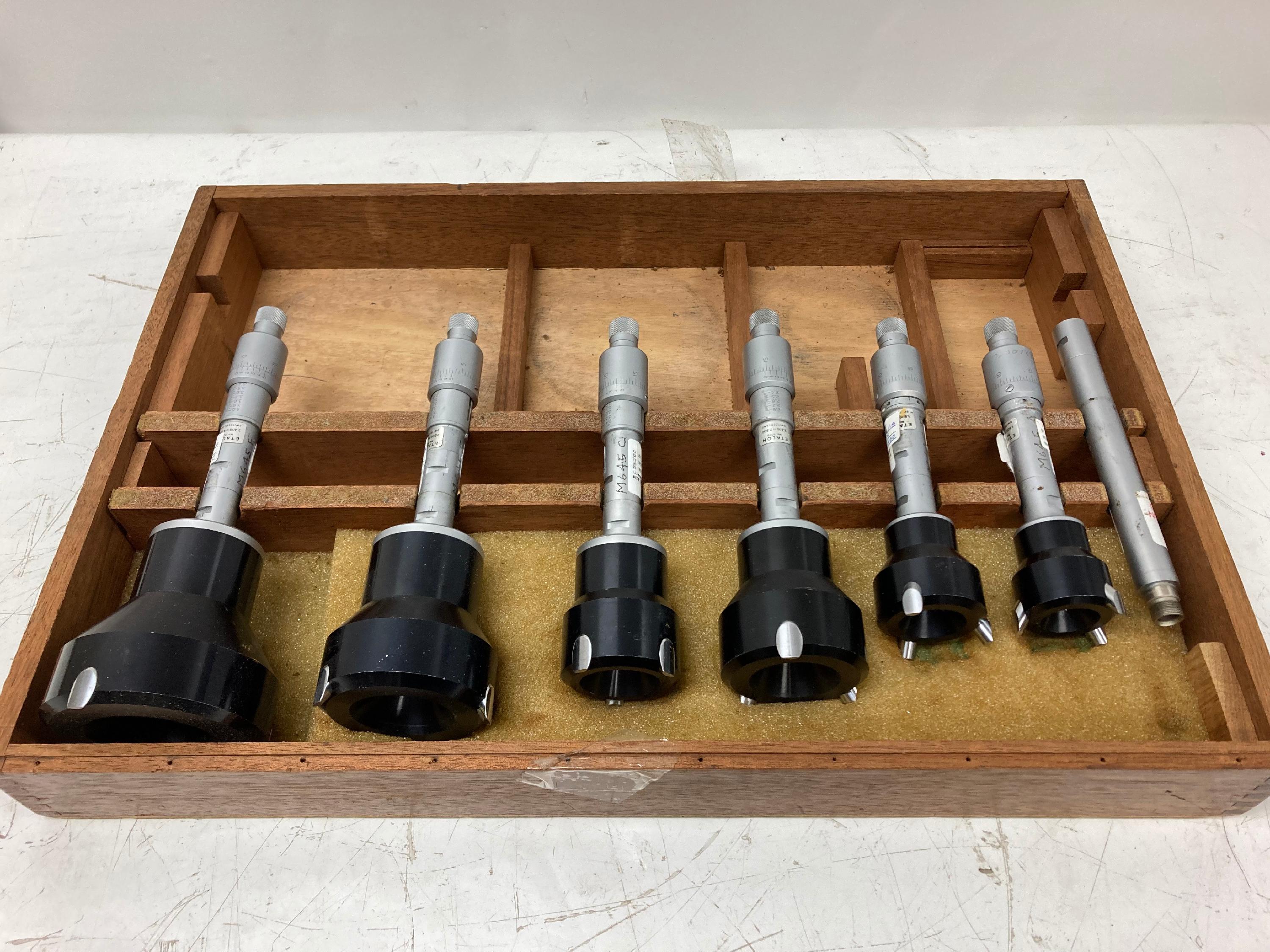 Etalon Internal Hole Bore Gage Micrometer (lot of 6) Optical